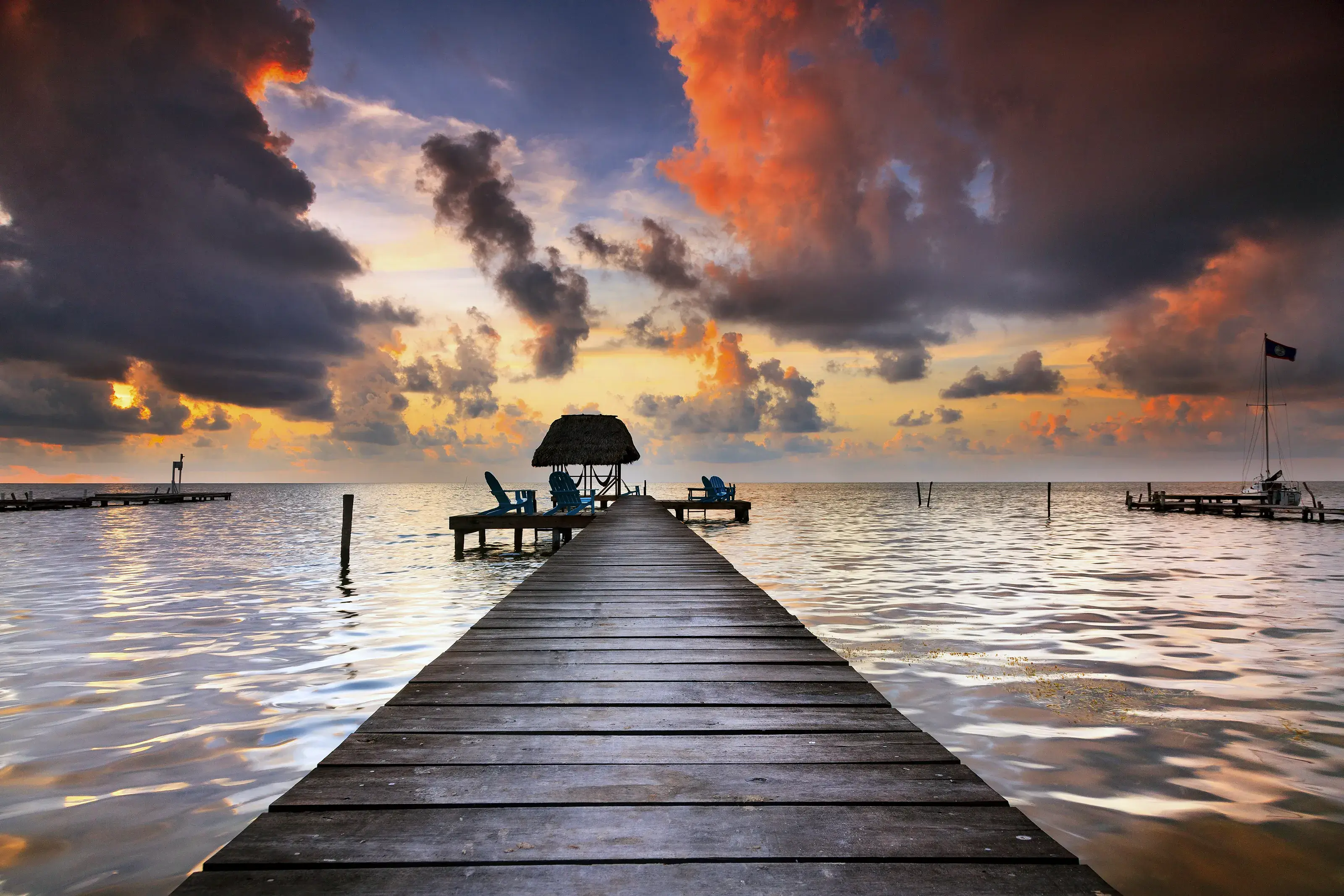 Caye Cualker Belize Sunset
