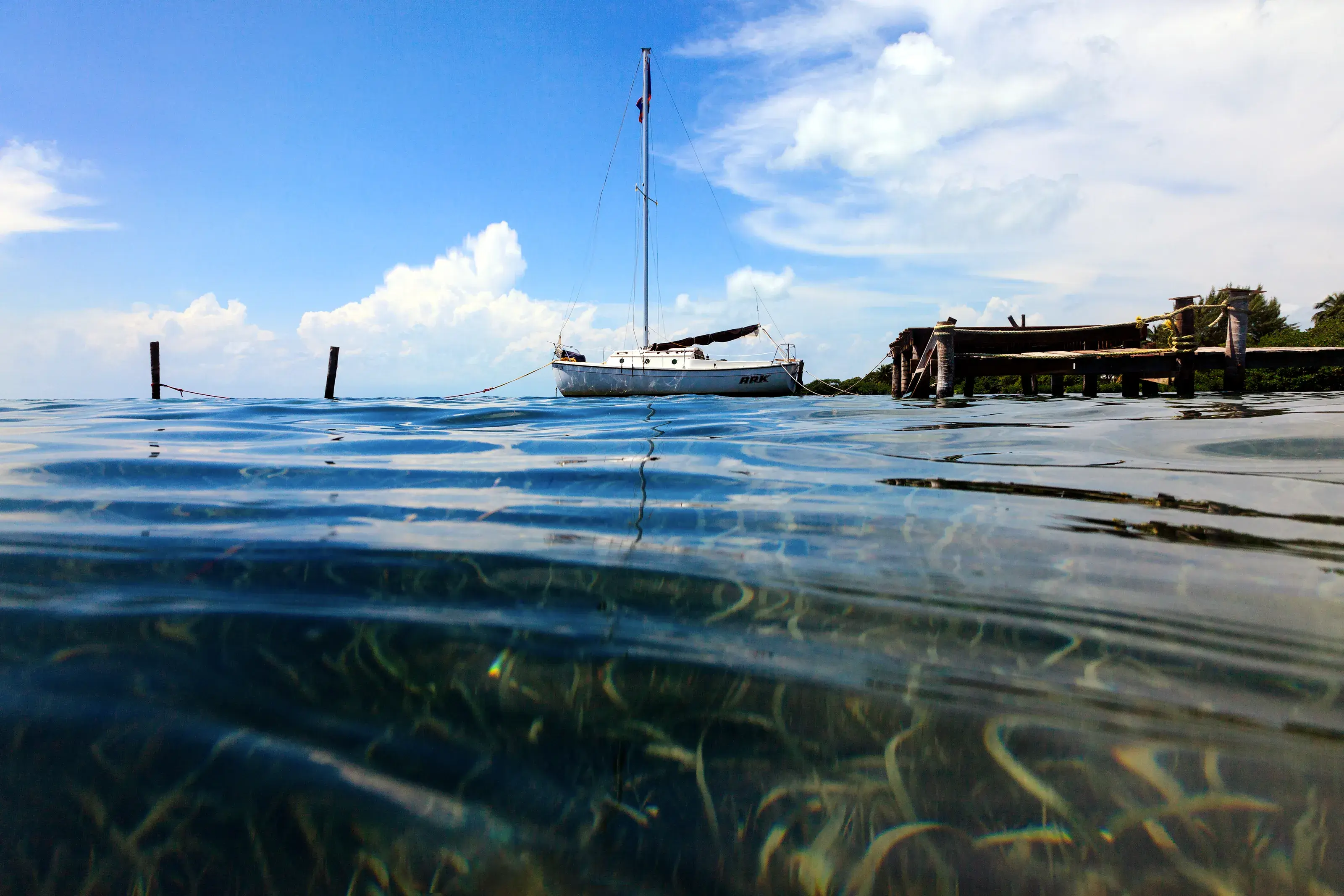 Sailboat in Belize