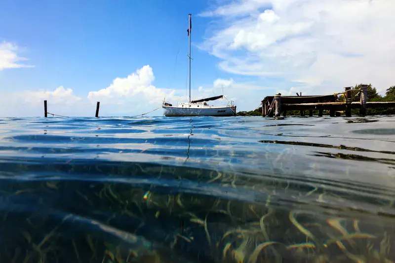 Sailboat in Belize