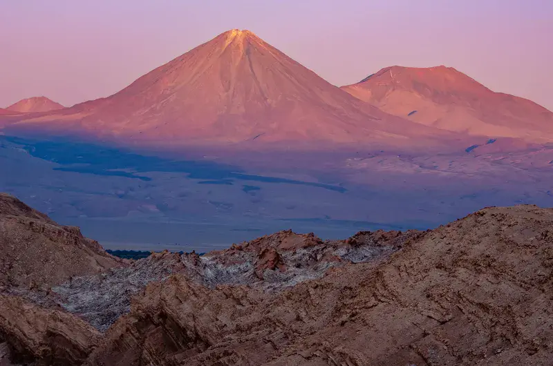 Licancabur volcano in Atacama Desert