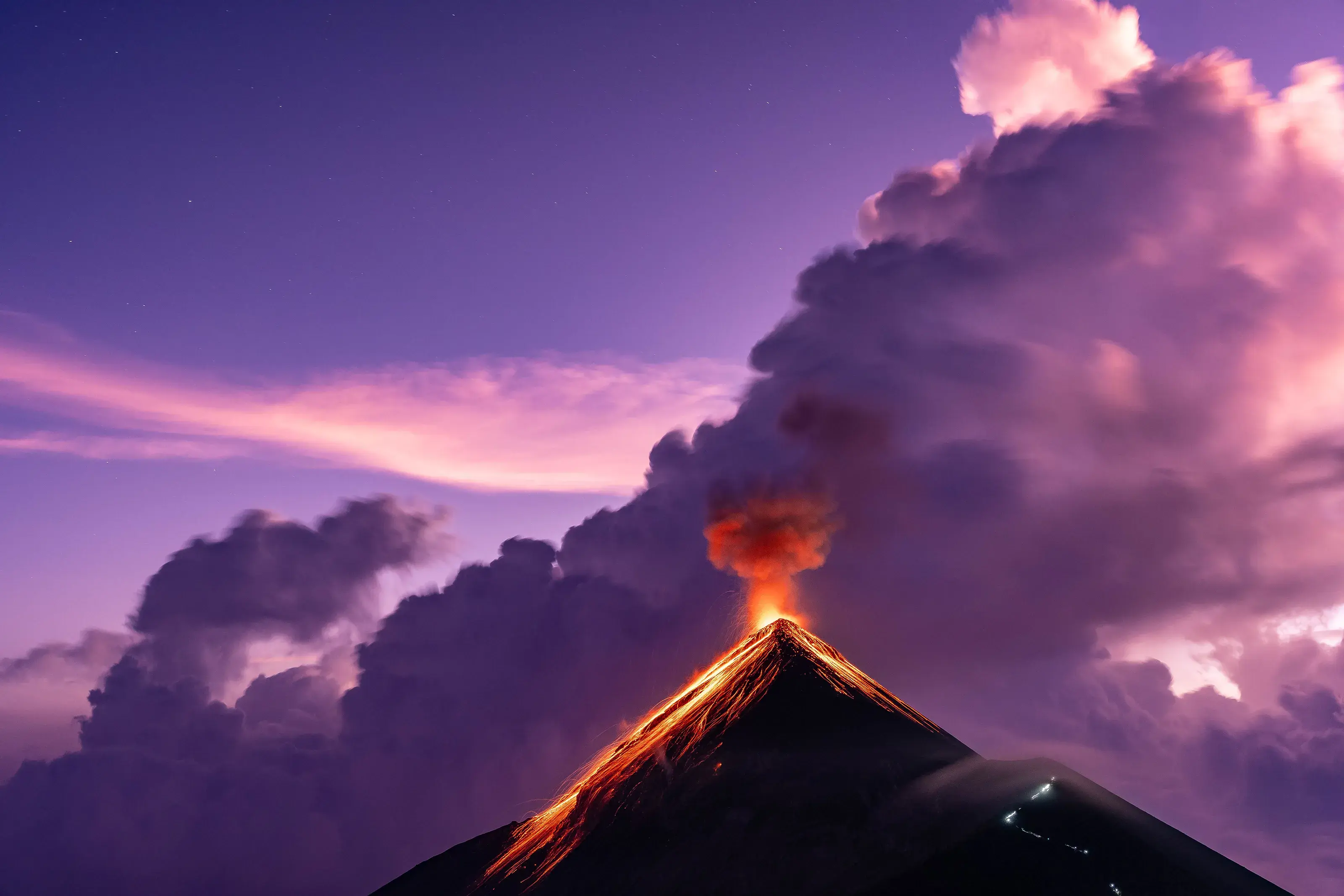 Erupting Volcano in Guatemala