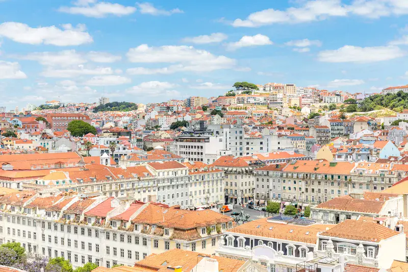 Cityscape of Lisbon capital city of Portugal