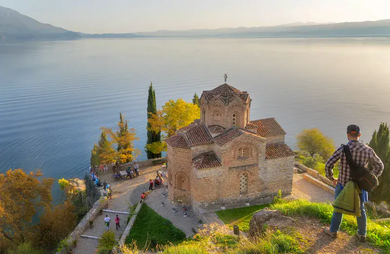 Me in Lake Ohrid, Macedonia