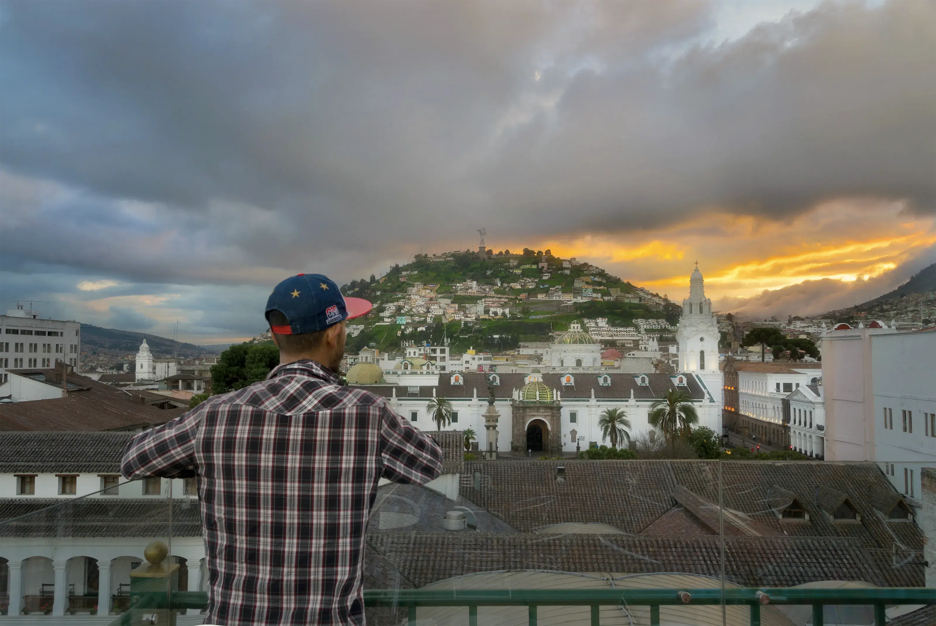 Sunset in Quito Ecuador
