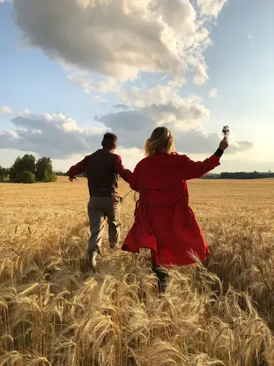 Couple in Golde Fields